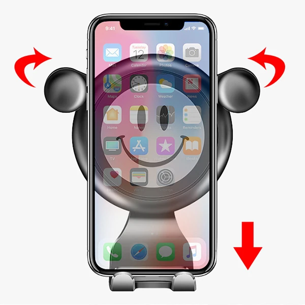 Ally R-054 Gravity Smile Universal Cep Telefonu Araç Tutucu-(1903)