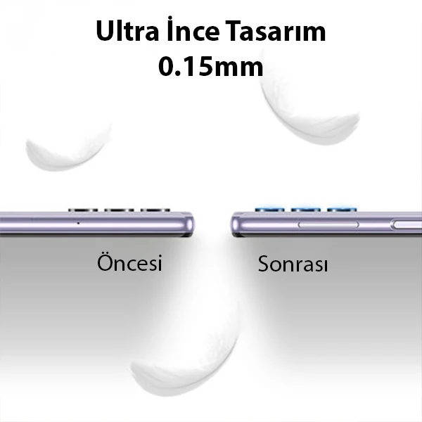 Ally Samsung Galaxy A32 4G Tempered Glass Cam Kamera Koruyucu-(1903)