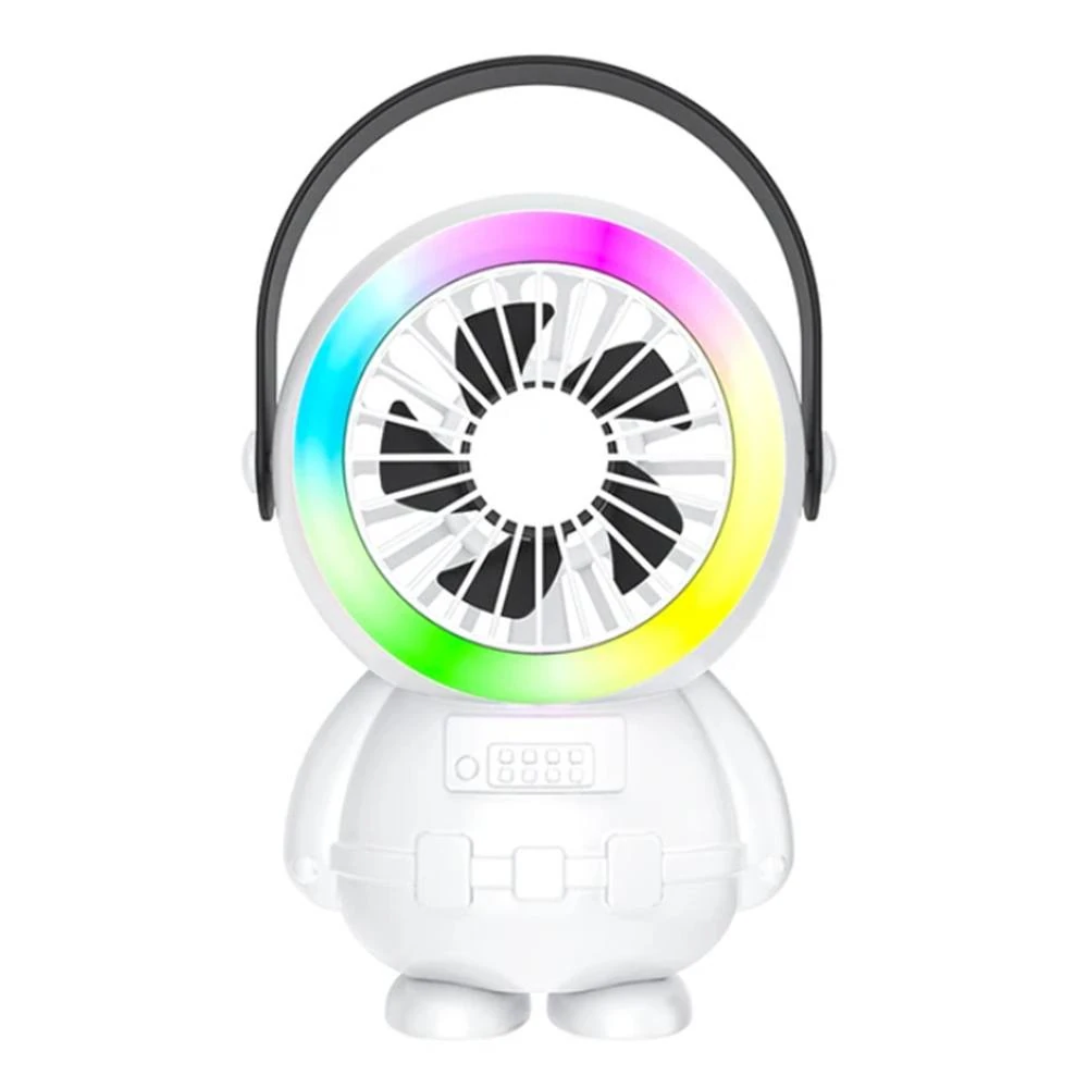 Ally Şarjlı Astronot Fan Vantilatör Taşınabilir El - Masa Üstü Vantilatör 1500mAh-(1903)