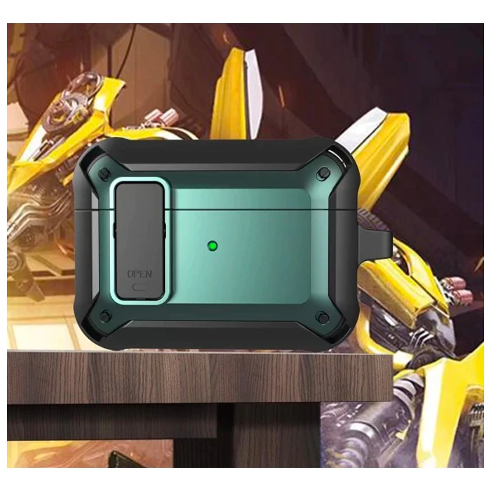 ALLY Shockproof Darbe Emici AirPods Pro Kulaklık Kılıfı-(1903)