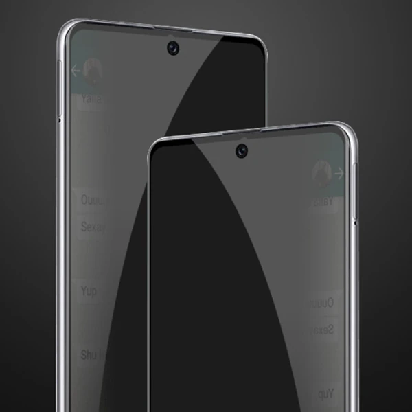ALLY SM Galaxy A71 3D Full Privacy Gizlilik Tempered Cam Ekran Koruyucu-(1903)