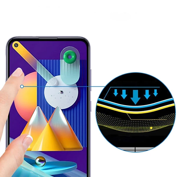 ALLY SM Galaxy M11  Full Glue Tempered Cam Ekran Koruyucu-(1903)