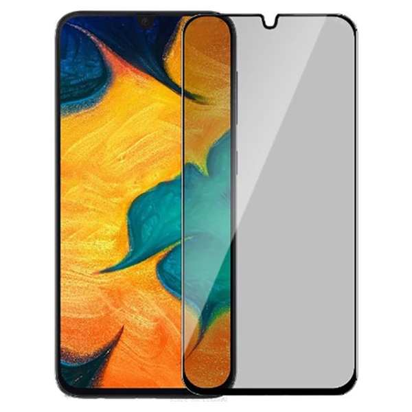 ALLY SM Galaxy M21 3D Full Privacy Gizlilik Tempered Cam Ekran Koruyucu-(1903)