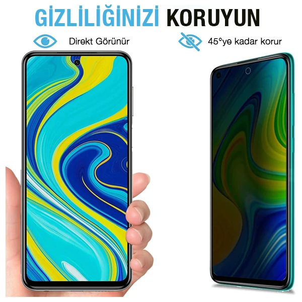 ALLY SM Galaxy M31S 3D Full Privacy Gizlilik Tempered Cam Ekran Koruyucu-(1903)