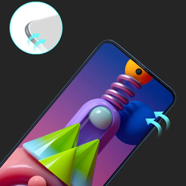 ALLY SM Galaxy M51 Full Glue Tempered Full Cam Ekran Koruyucu-(1903)