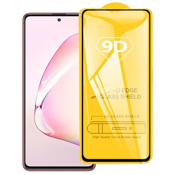 Ally SM Galaxy Note 10 Lite 9D Tempered Full Cam Ekran Koruyucu-(1903)