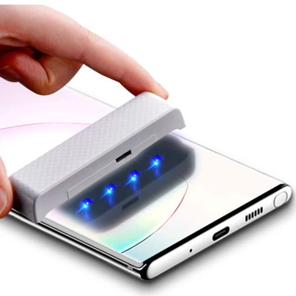 Ally Sm Galaxy Note 20 Full Uv Liquid+Uv Işık 3d Kırılmaz Cam Ekran Koruyucu-(1903)