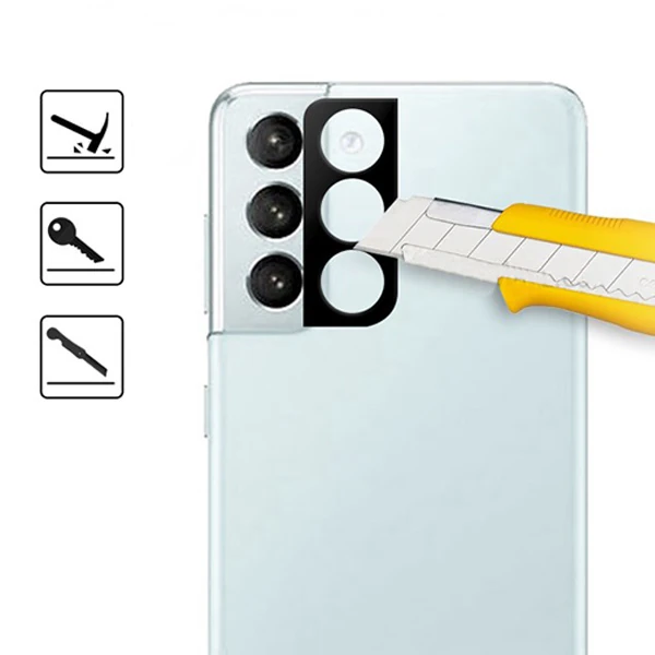 ALLY SM Galaxy S21+Plus HD 3D Full Tempered Cam Kamera Koruyucu-(1903)