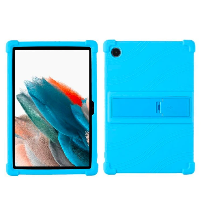 Ally SM Galaxy Tab A8 2021 10.5 (X200/X205) Kılıf Standlı Silikon Kılıf-(1903)