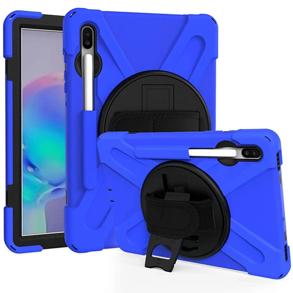 Ally Sm Galaxy Tab S6 10.5 T860 Shockproof 3 Katmanlı Standlı Zırh Kılıf Kalem Yerli-(1903)