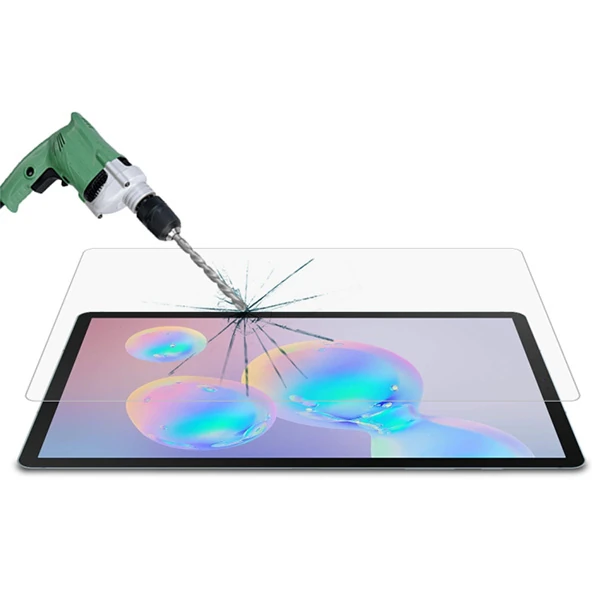 ALLY Sm Galaxy Tab S8 Plus S7 Plus Tempered Kırılmaz Cam Ekran Koruyucu-(1903)