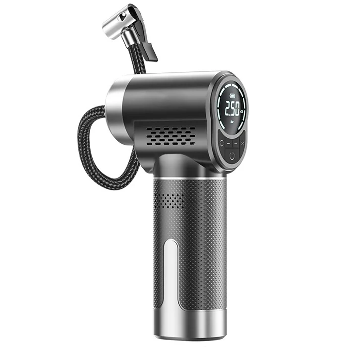 ALLY ST-5518 Dijital Göstergeli Şarjlı Taşınabilir Hava Kompresörü Lastik Pompası-(1903)