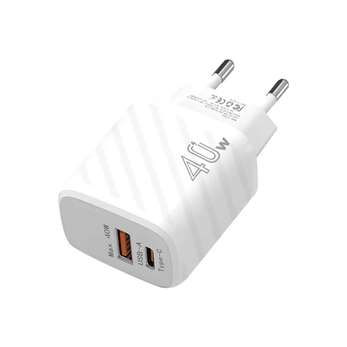 ALLY TE-PD08 40W Type-C + USB QC3.0 PD Hızlı Şarj Adaptörü Şarj Başlığı-(1903)