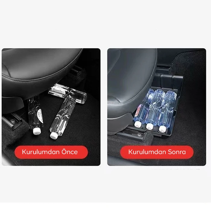 Ally Tesla model Y koltuk altı saklama kutusu-(1903)