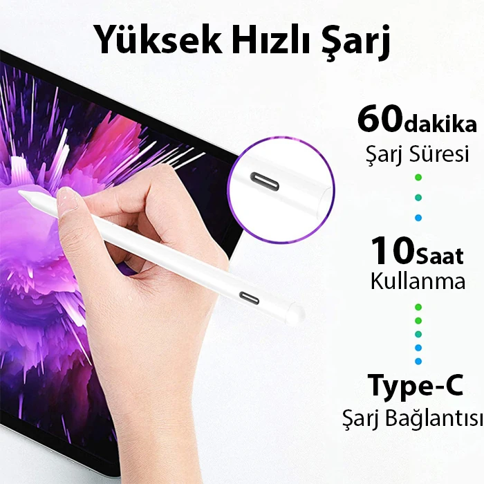 ALLY Universal Active Touch Kapasitif Stylus Tablet-Telefon Dokunmatik Kalem-(1903)