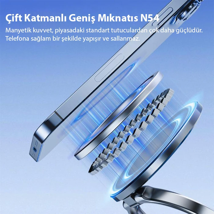 ALLY Vakumlu Telefon Tutucu Araç-Navigasyon Manyetik Telefon Tutucu Magsafe-(1903)