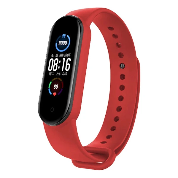 ALLY Xiaomi Band 5 Akıllı Bileklik İçin Silikon Kayış Kordon-(1903)