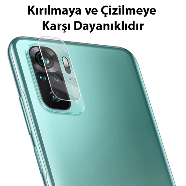 ALLY Xiaomi Redmi Note 10 4G Tempered Glass Cam Kamera Koruyucu-(1903)