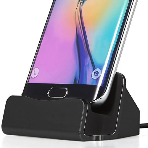 Android Micro Usb Şarj 2in1 Standlı Usb Dock-(1903)
