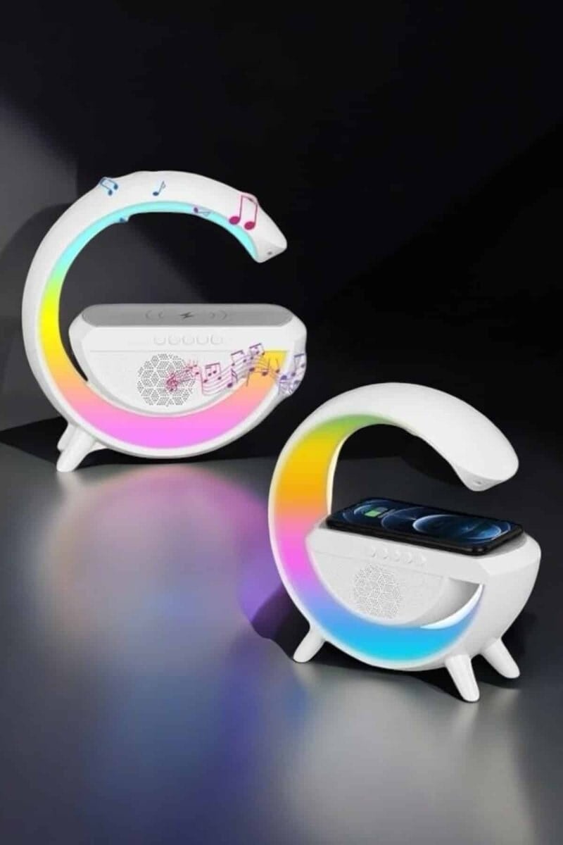 Android Uyumlu Akıllı Bluetooth Hoparlör Kablosuz Şarj Cihazı Standı