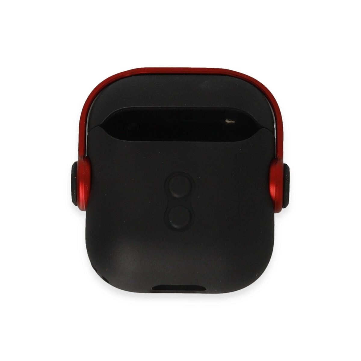 Apple Airpods 2 (2.nesil) Cool Kılıf - Siyah-kırmızı