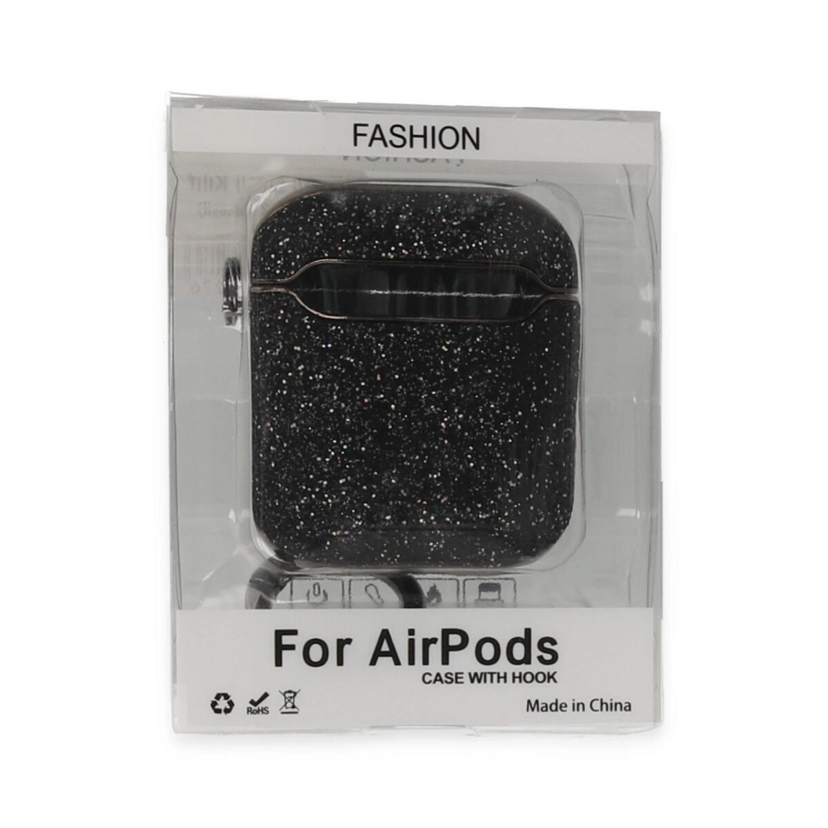 Apple Airpods 2 (2.nesil) Spell Simli Kılıf - Siyah