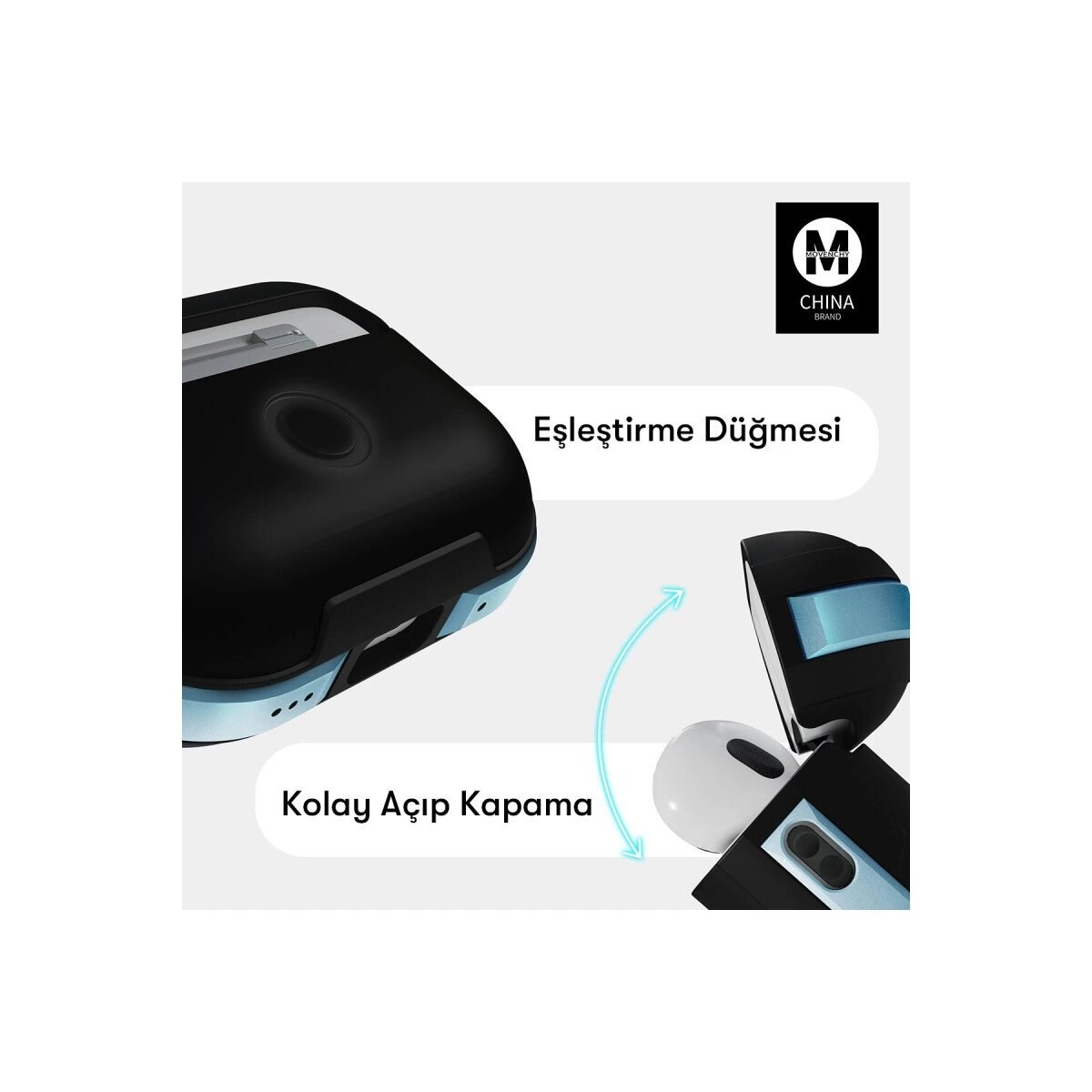 Apple Airpods 3 (3.nesil) Mo-a8 Armor Kılıf - Koyu Yeşil