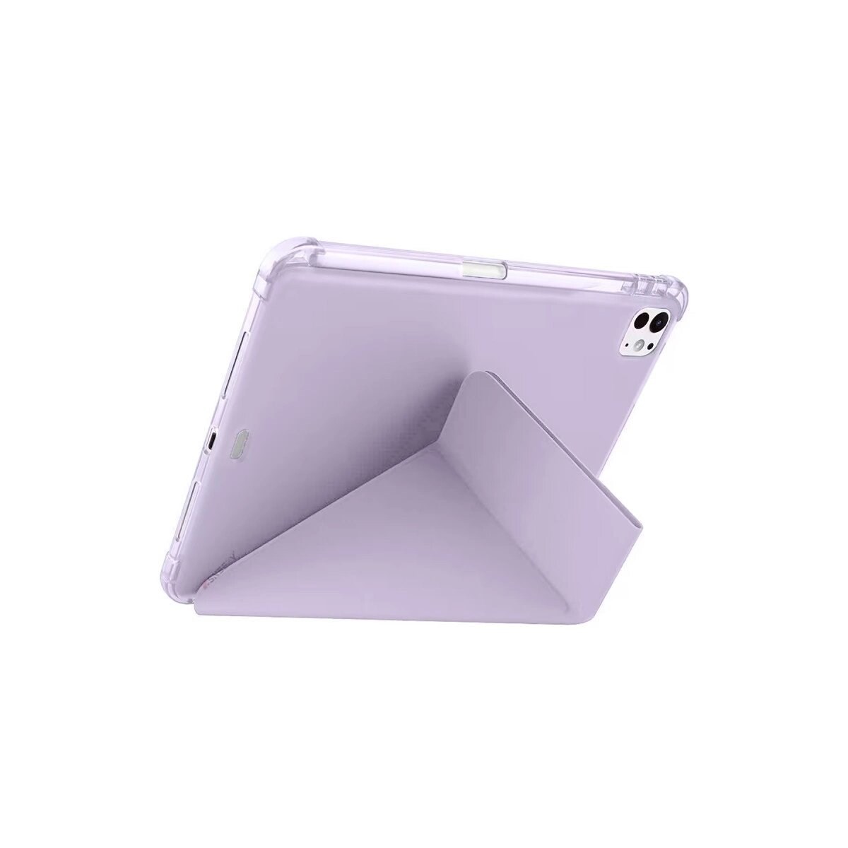 Apple İpad Air 13 (2024) Kılıf Kalemlikli Mars Tablet Kılıfı - Lila