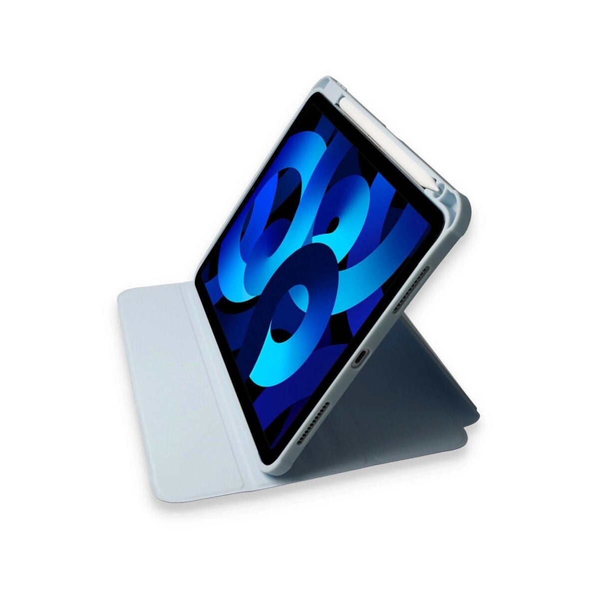 Apple İpad Pro 11 (2021) Kılıf Ling 360 Kalemlikli Tablet Kılıf - Mavi