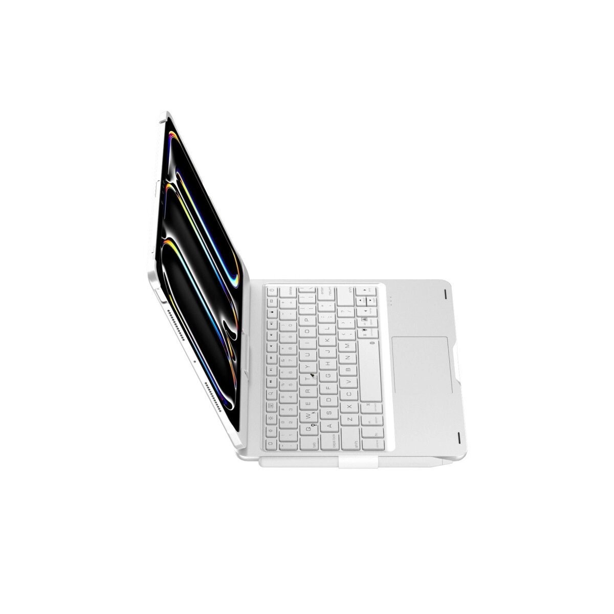 Apple İpad Pro 11 (2024) F11 Ats Kılıf Magic Dönen Klavyeli Tablet Kılıf - Gümüş