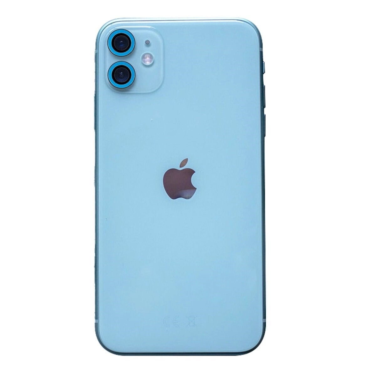Apple İphone 11 Neon Fosforlu Kamera Lens - Mavi