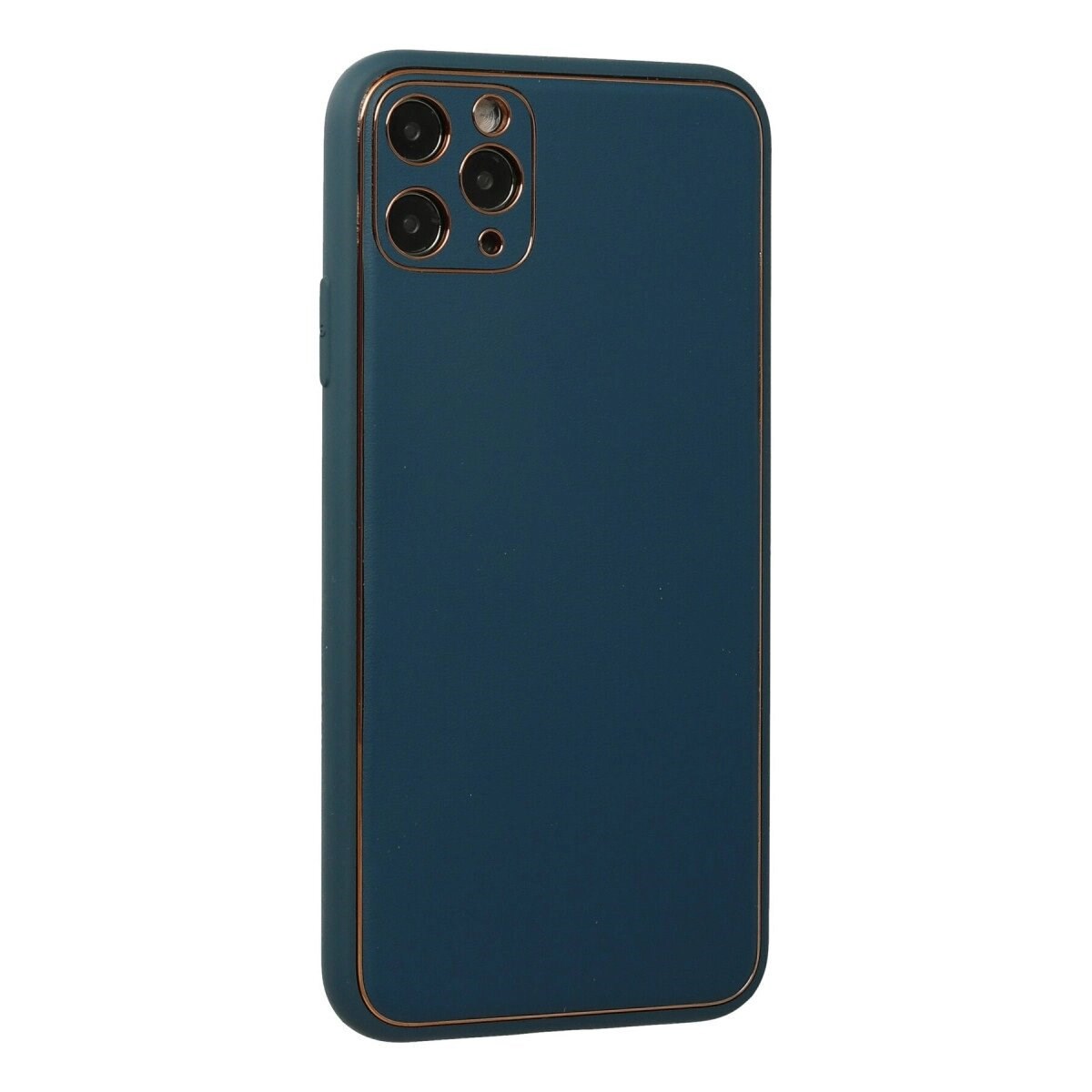 Apple İphone 11 Pro Kılıf Coco Deri Silikon Kapak - Mavi