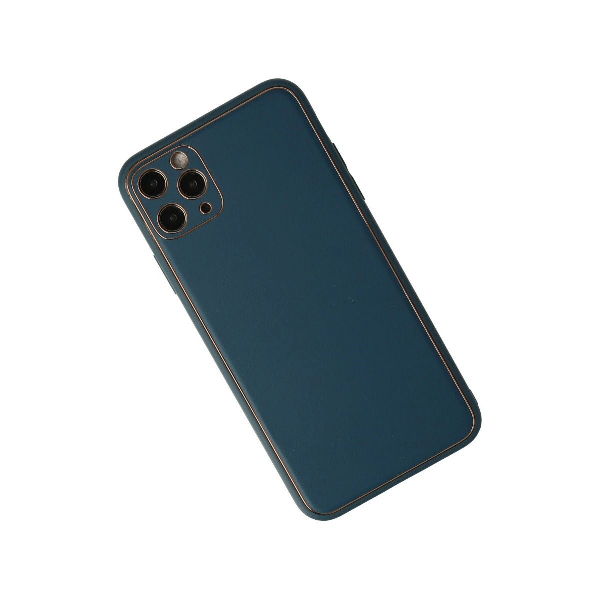 Apple İphone 11 Pro Kılıf Coco Deri Silikon Kapak - Mavi