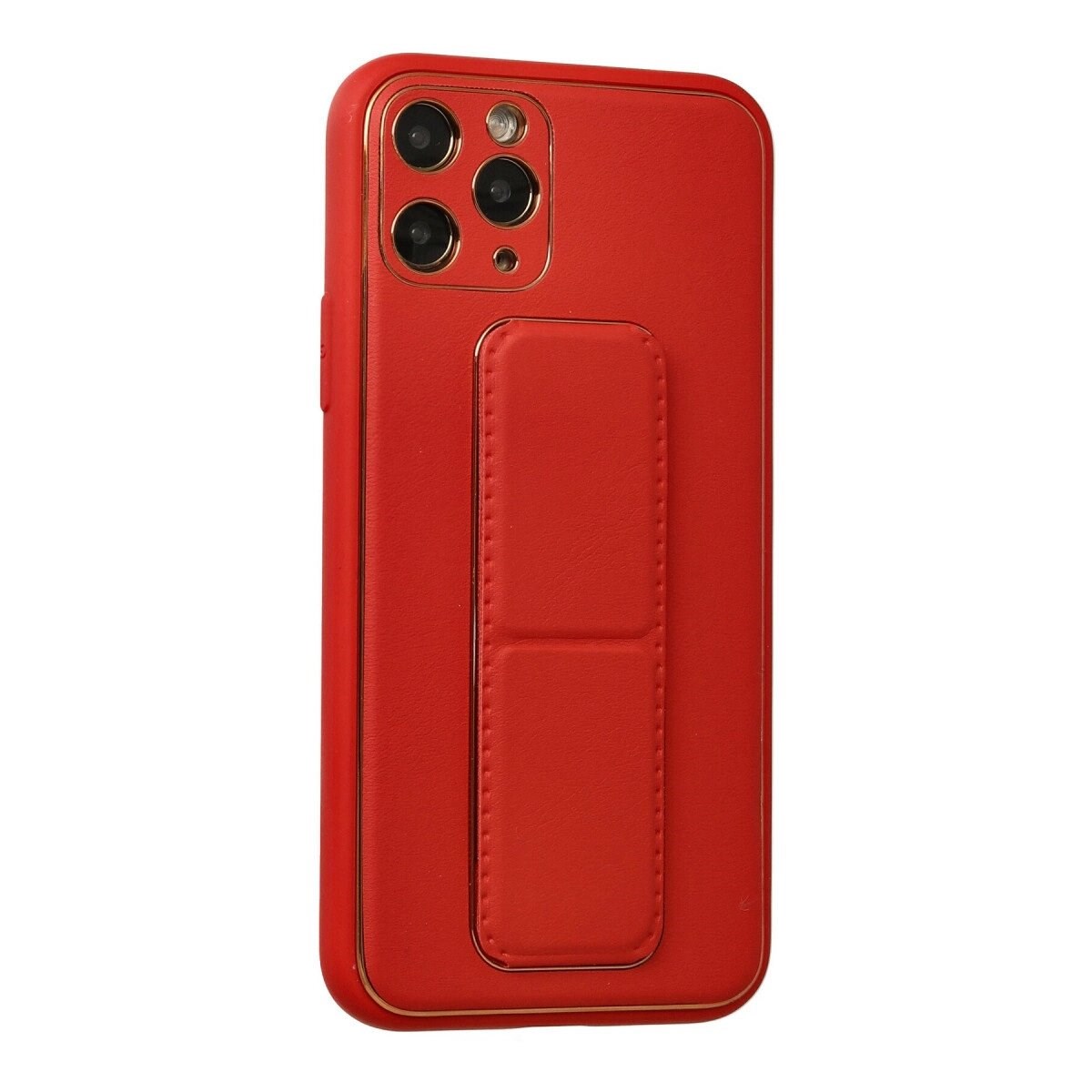 Apple İphone 11 Pro Kılıf Coco Deri Standlı Kapak - Kırmızı