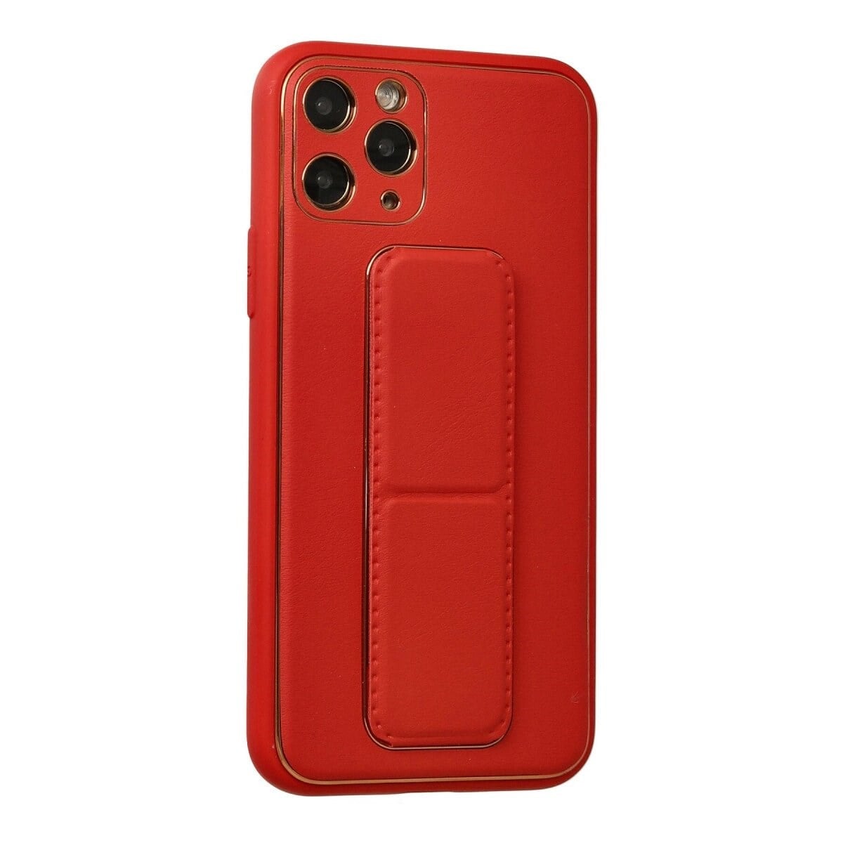 Apple İphone 11 Pro Kılıf Coco Deri Standlı Kapak - Kırmızı