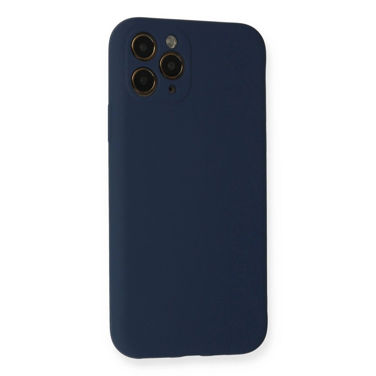 Apple İphone 11 Pro Kılıf Nano İçi Kadife Silikon - Lacivert