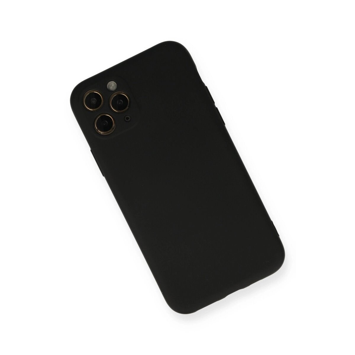 Apple İphone 11 Pro Kılıf Nano İçi Kadife Silikon - Siyah