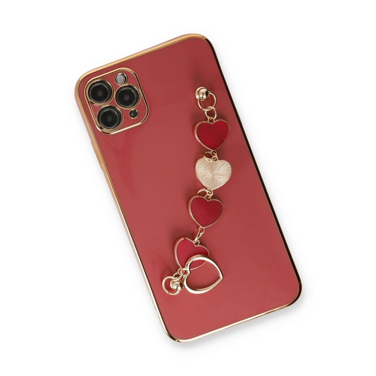 Apple İphone 11 Pro Max Kılıf Esila Silikon - Kırmızı