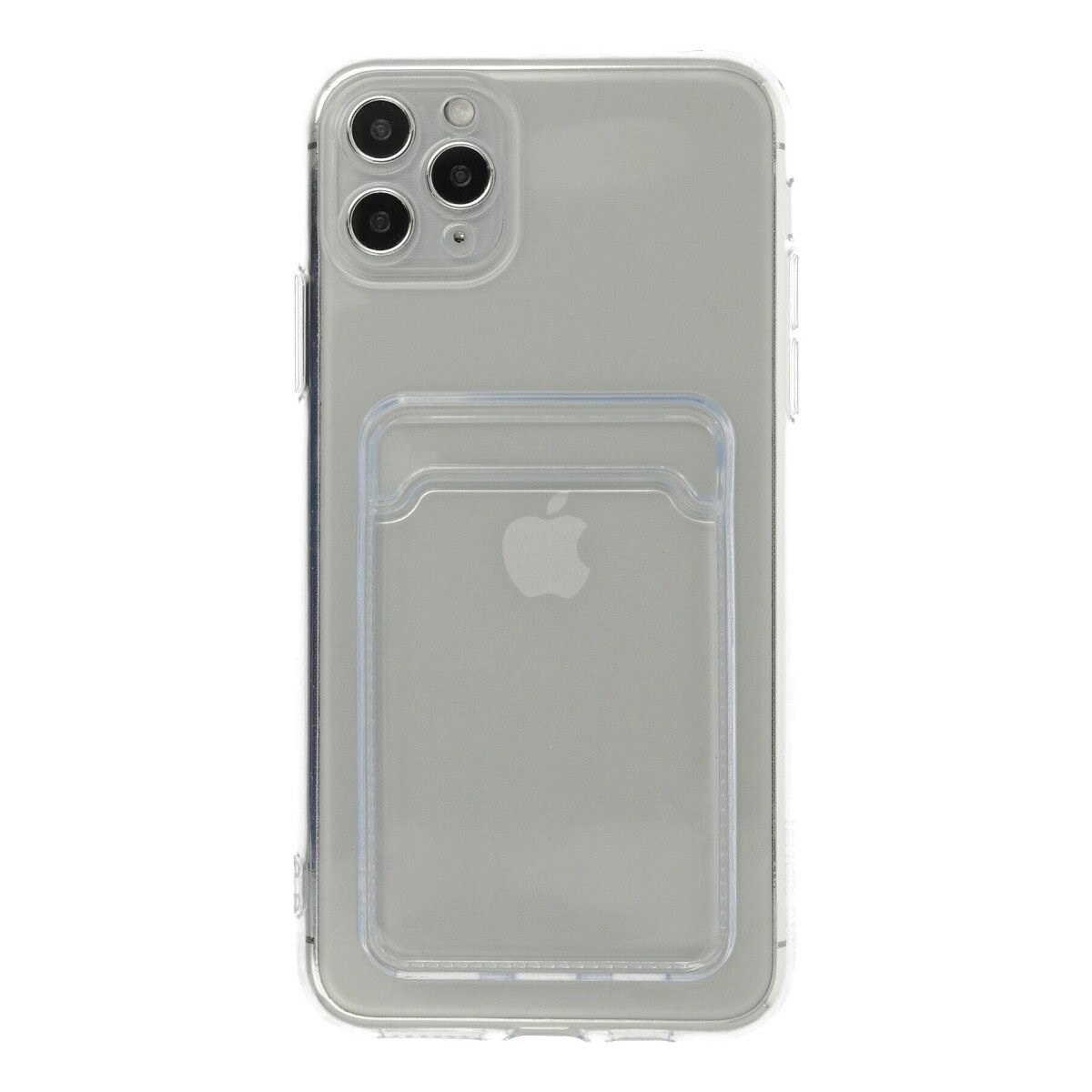 Apple İphone 11 Pro Max Kılıf Kart Şeffaf Silikon - Şeffaf