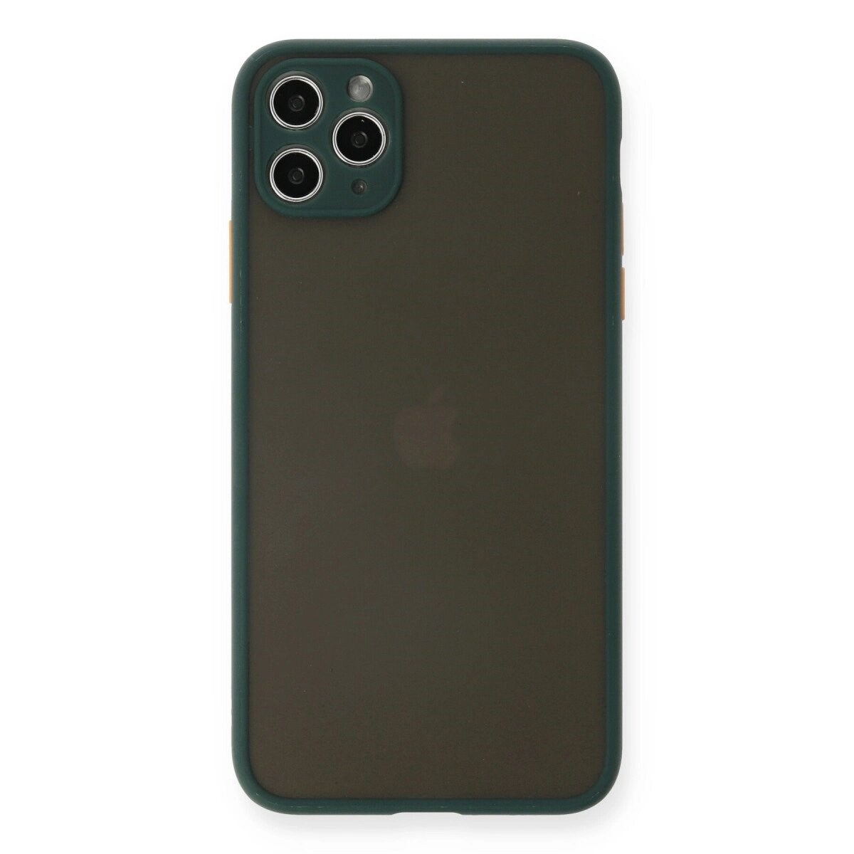Apple İphone 11 Pro Max Kılıf Montreal Silikon Kapak - Yeşil