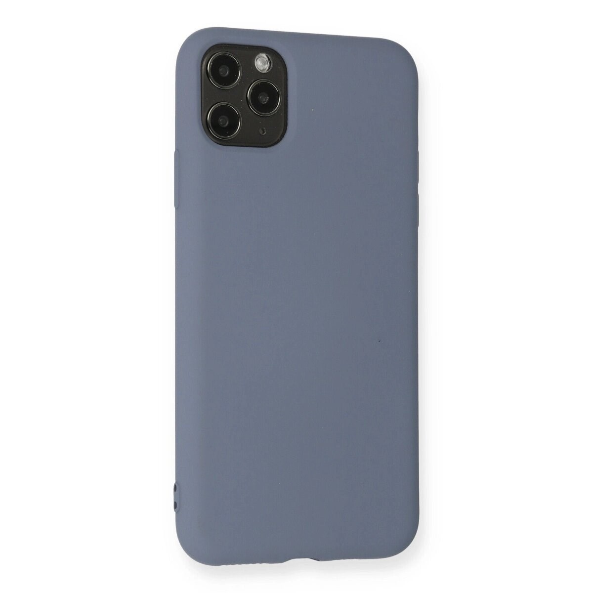Apple İphone 11 Pro Max Kılıf Nano İçi Kadife Silikon - Gri