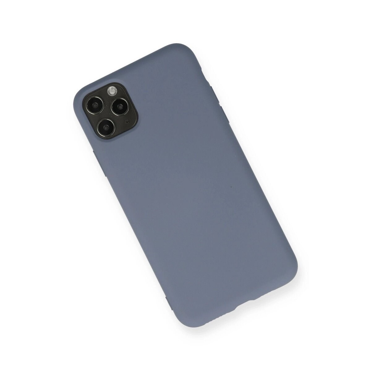Apple İphone 11 Pro Max Kılıf Nano İçi Kadife Silikon - Gri