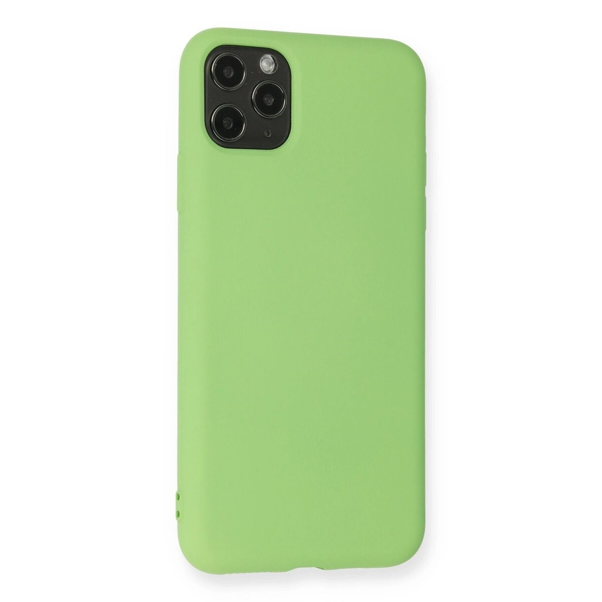 Apple İphone 11 Pro Max Kılıf Nano İçi Kadife Silikon - Yeşil