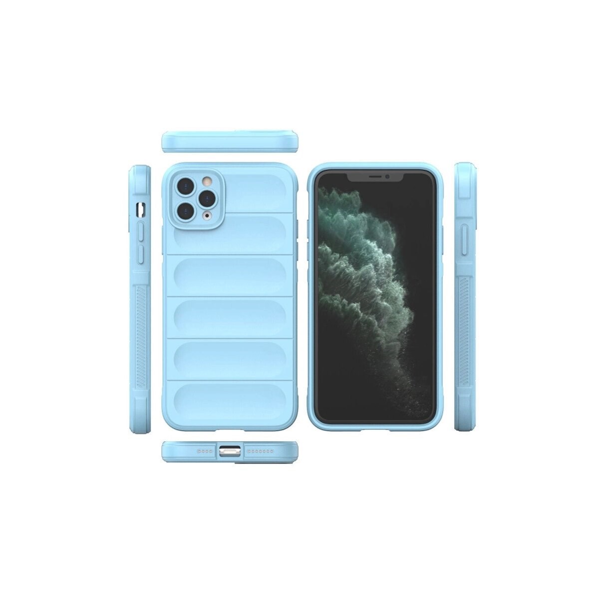 Apple İphone 11 Pro Max Kılıf Optimum Silikon - Sky Blue