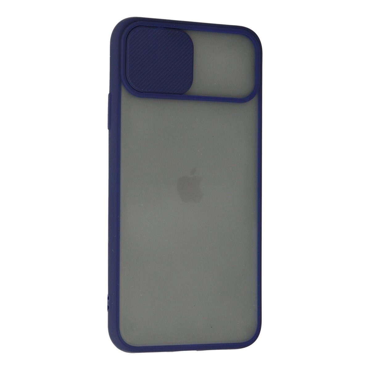 Apple İphone 11 Pro Max Kılıf Palm Buzlu Kamera Sürgülü Silikon - Lacivert