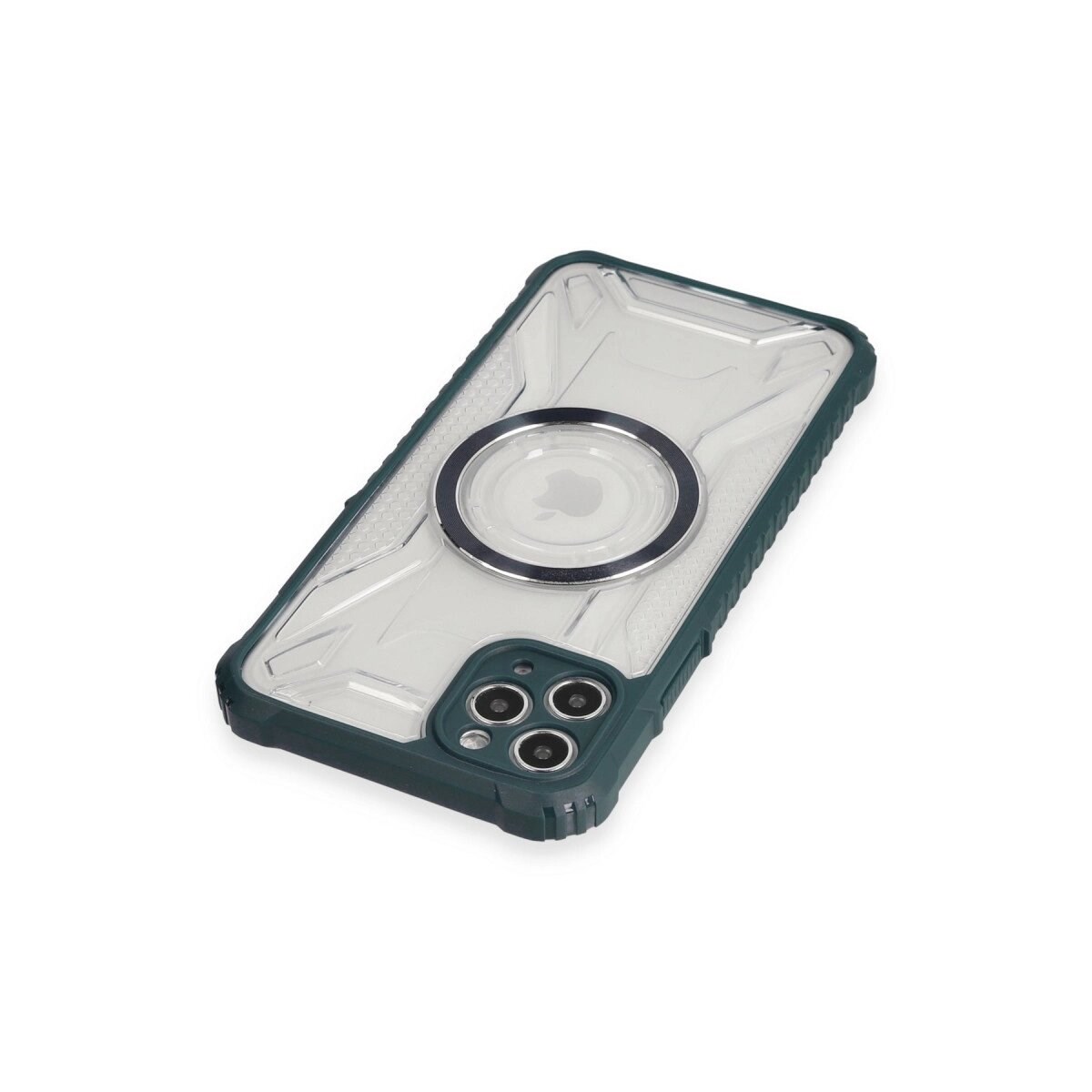 Apple İphone 11 Pro Max Kılıf Prag Magneticsafe Kapak - Koyu Yeşil