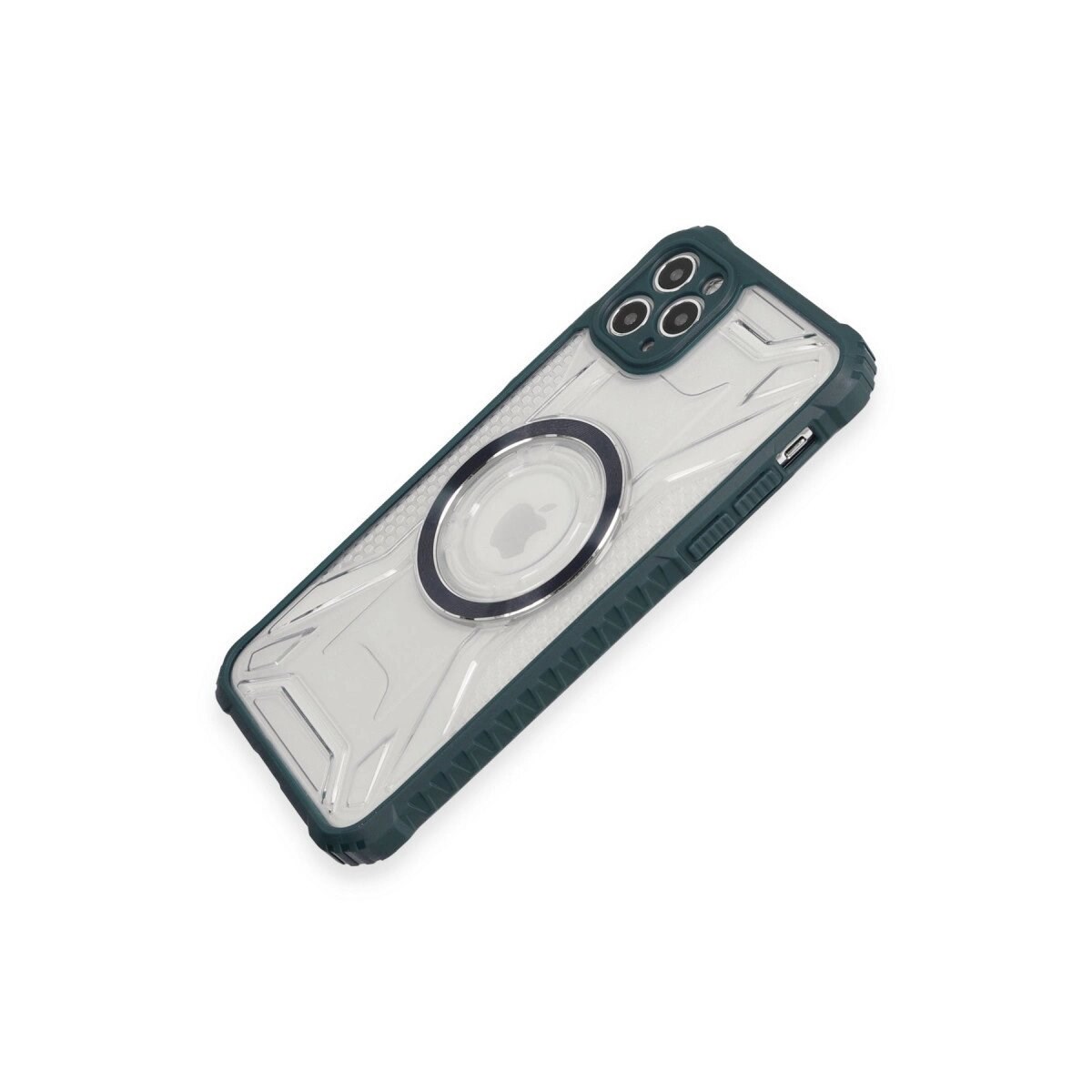 Apple İphone 11 Pro Max Kılıf Prag Magneticsafe Kapak - Koyu Yeşil