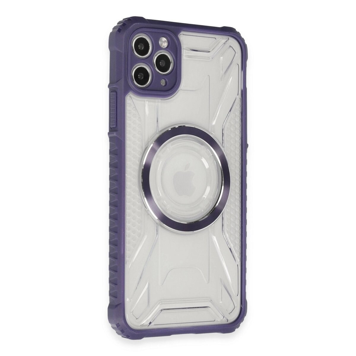 Apple İphone 11 Pro Max Kılıf Prag Magneticsafe Kapak - Derin Mor