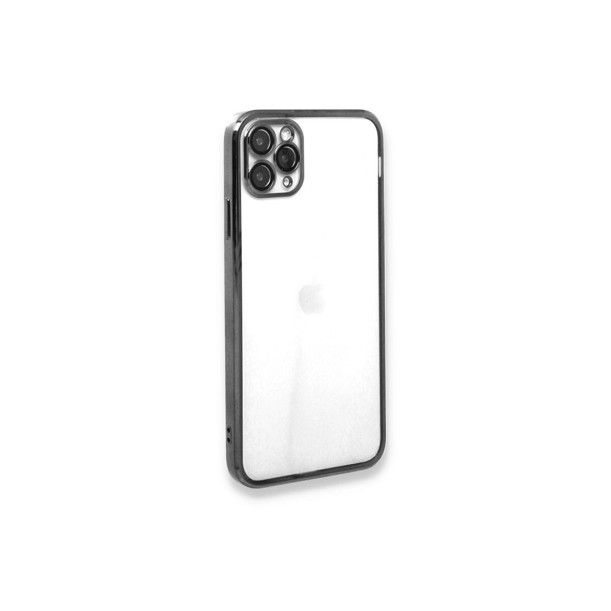 Apple İphone 11 Pro Max Kılıf Razer Lensli Silikon - Gümüş