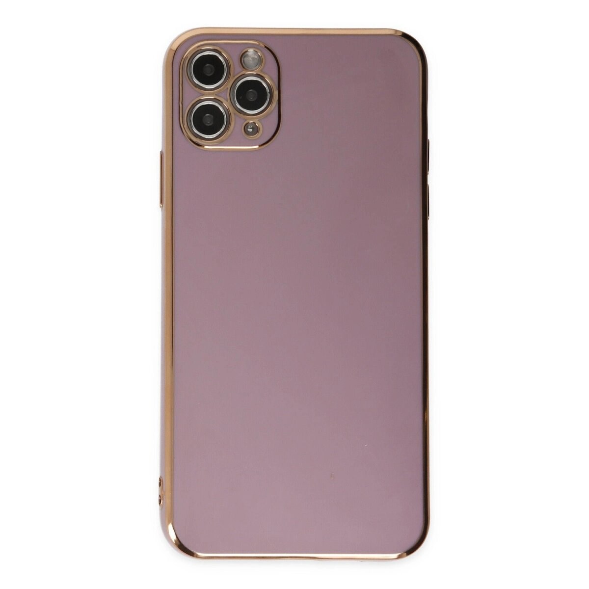 Apple İphone 11 Pro Max Kılıf Volet Silikon - Mor